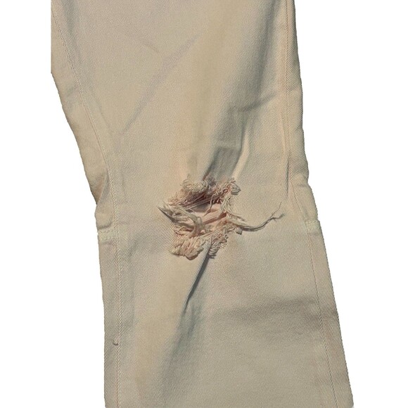 First Row Men’s Slim Straight Jeans 34x32 Pink Distressed USA Flag Pocket NWT - Picture 2 of 9